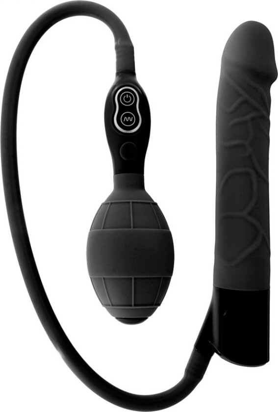SevenCreations: Inflatable Vibrator, svart