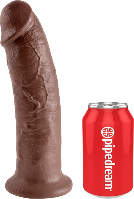 King Cock: Realistic Dildo, 27 cm, mørk