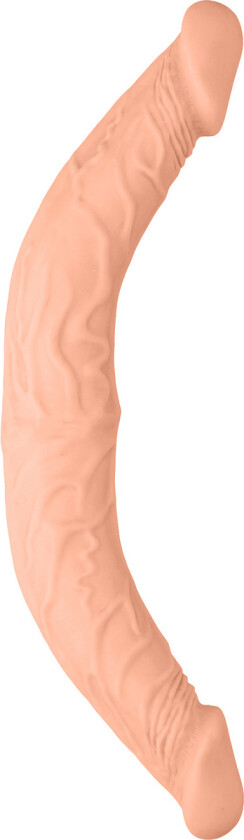 RealRock Skin: Double Dong, 36 cm, ljus