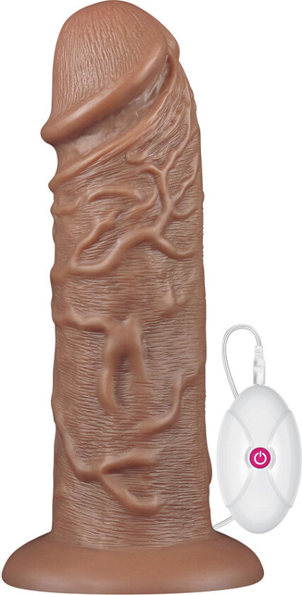 LoveToy: King-Sized Realistic Chubby Vibrating Dildo, 25 cm