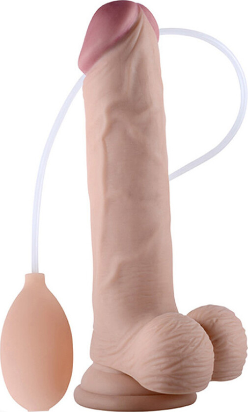 LoveToy: Soft Ejaculation Cock with Balls, 23 cm