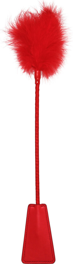 Ouch!: Crop With Feather, rød