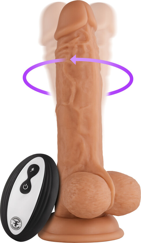 Femmefunn: Turbo Baller, Rotating Dildo Vibrator with Remote