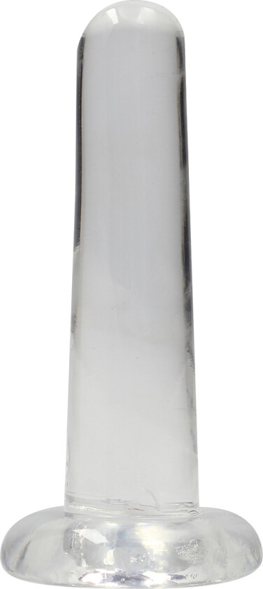 RealRock: Crystal Clear Non Realistic Dildo, 13.5 cm