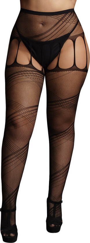Le Désir: Crotchless Cut-Out Pantyhose, One Size Plus