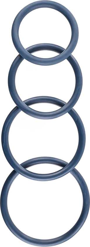 Sportsheets Merge: Navy Rubber O Ring, 4 stk