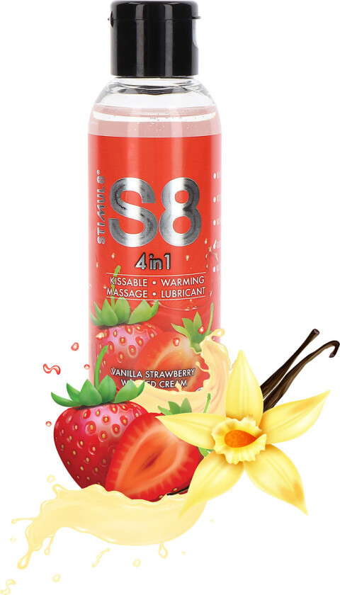Stimul8: S8 4-in-1 Dessert Lube, Vanilla/Strawberry, 125 ml