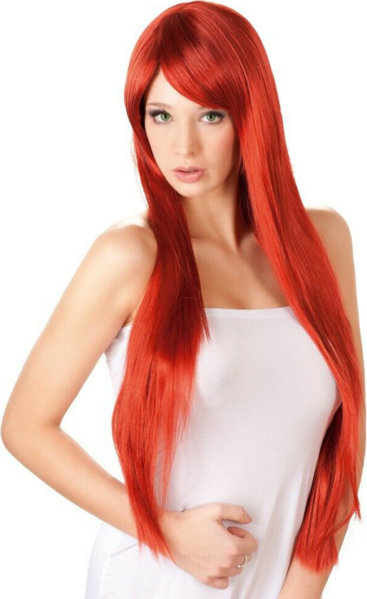 Wigged Love: Long, Straight, Red Wig