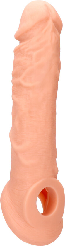 RealRock Skin: Penis Extender with Rings, 21 cm, lys