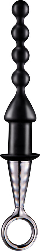 Excellent Power: Beaded Butt Plug with Rigid Handle