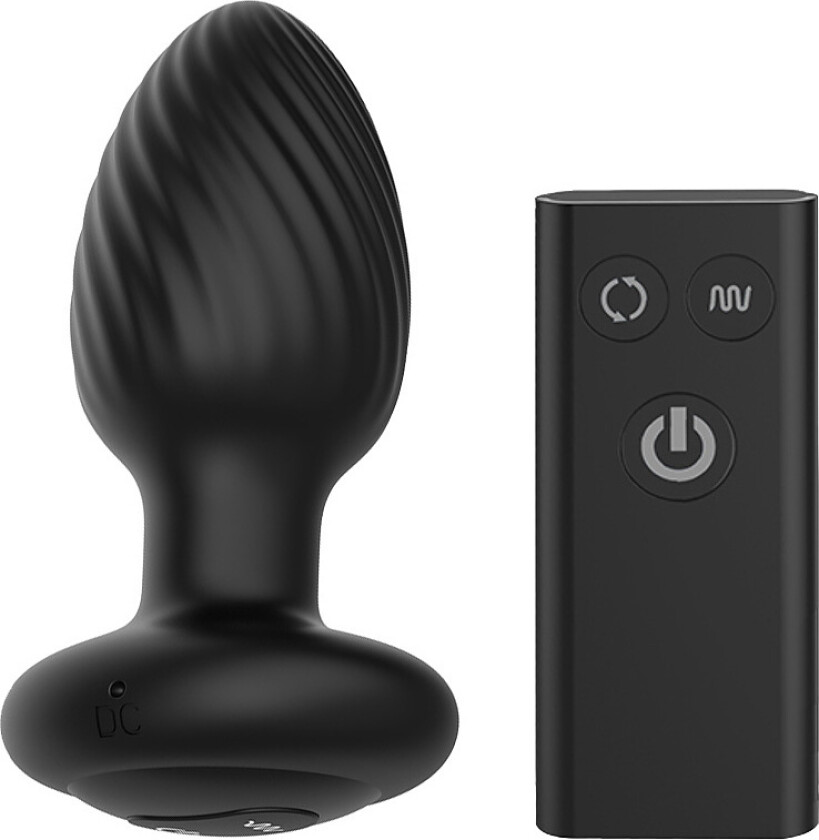 Nexus: Tornado Rotating & Vibrating Butt Plug, extra large