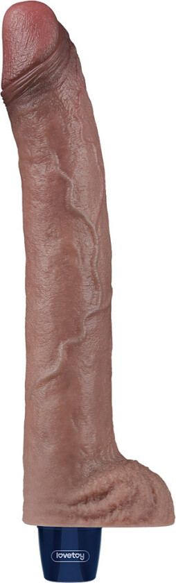 LoveToy: Real Softee, Silicone Vibrating Dildo, 27 cm