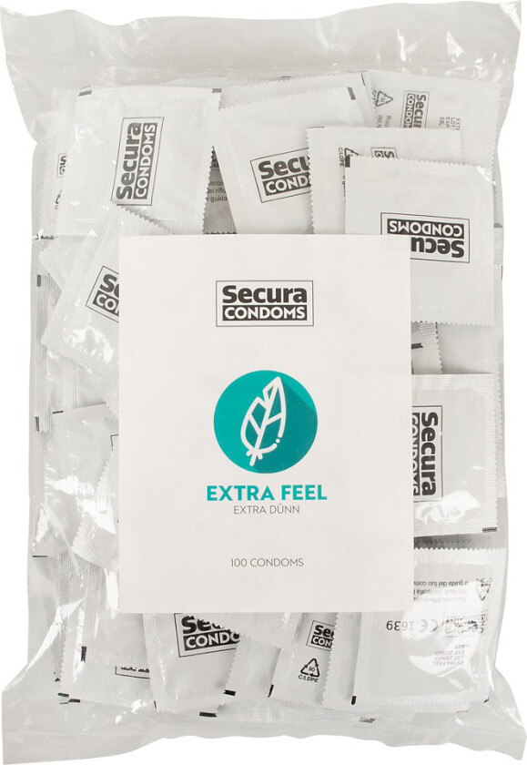 Secura: Extra Feel, Kondomer, 100 stk