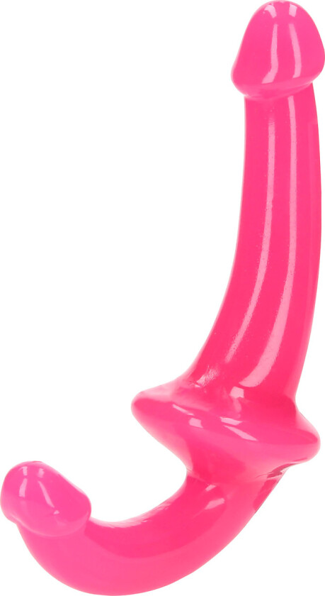 RealRock: Glow in the Dark Strapless Strap-On, rosa