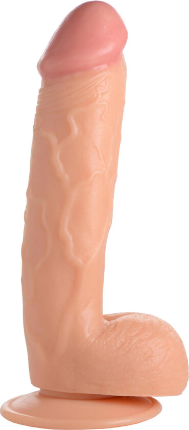 Pop Peckers: Poppin Dildo, 21 cm, lys