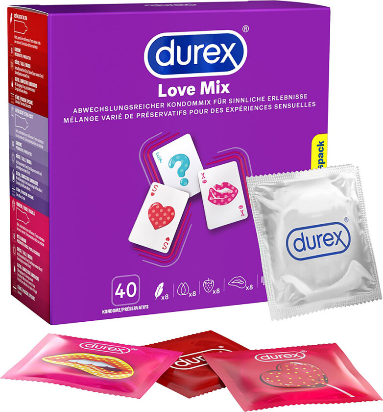 Durex: Love Mix Condoms, 40 stk