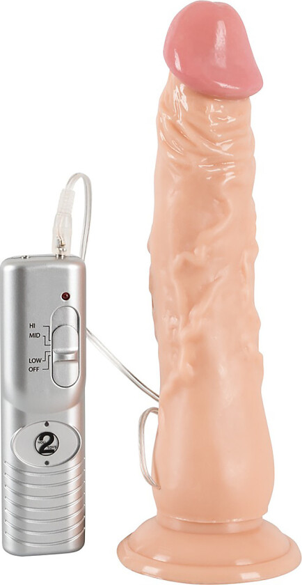 You2Toys: European Lover, Realistisk Dong med Vibrator, 23 cm