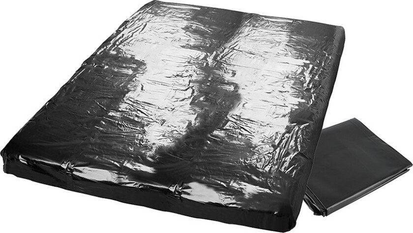 Orion Fetish Collection: Vinyl-laken, 200x230 cm, svart