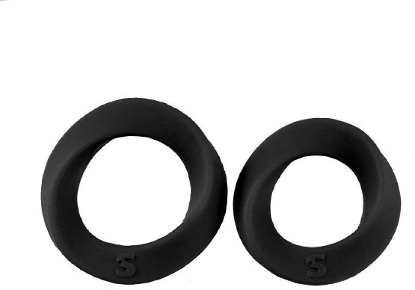 Shots Toys: Endless Cockrings, 2 stk, svart