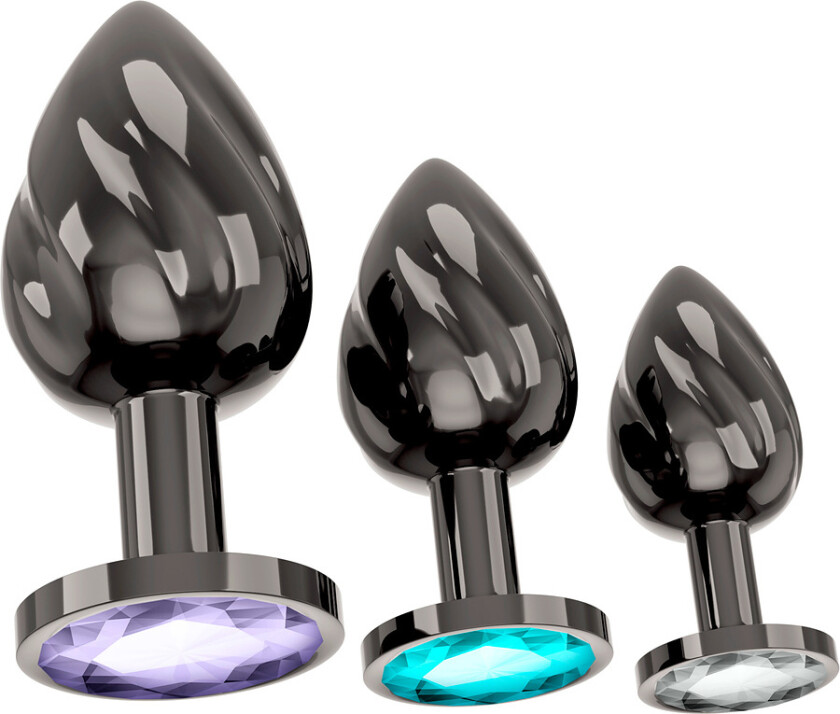 Anos: Metal Butt Plug Diamond Set
