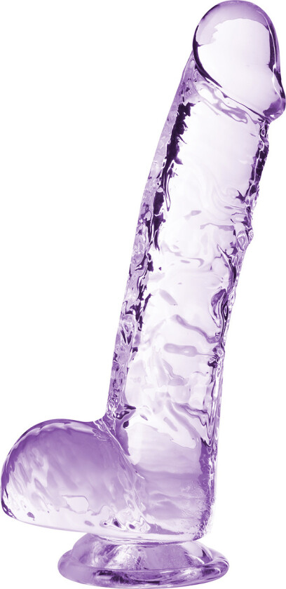 Naturally Yours: Crystalline Dildo, 15 cm, lilla