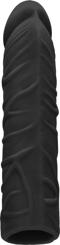 RealRock Skin: Penis Extender, 17.5 cm, svart