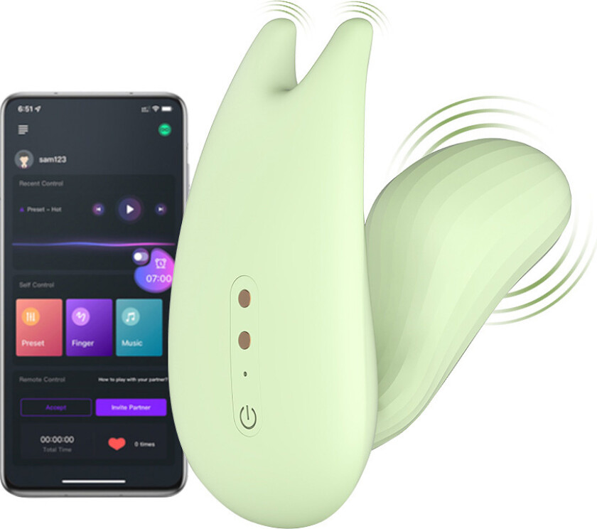 Magic Motion: Umi, Smart Wearable Dual Motor Vibrator, grønn