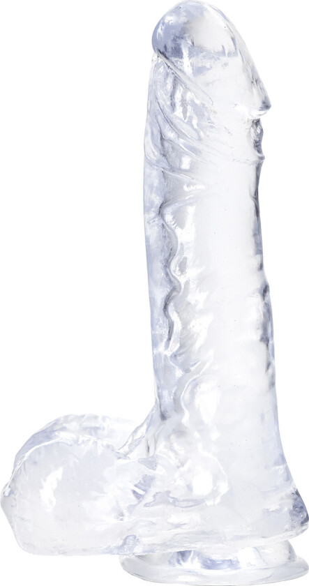 B Yours Plus: Ram n' Jam Dildo, 20 cm, gjennomsiktig