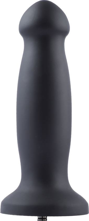 Hismith: KlicLok Silicone Dildo, 18 cm, svart