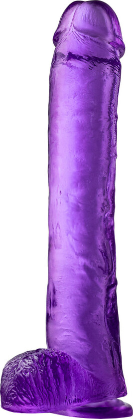 B Yours Plus: Hefty n' Hung Dildo, 36 cm, lilla