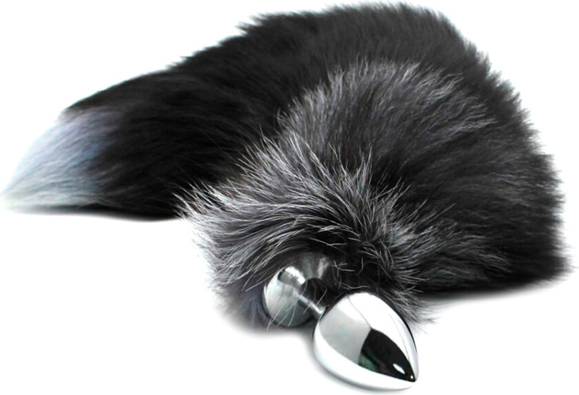 Alive: Black & White Fox Tail, M