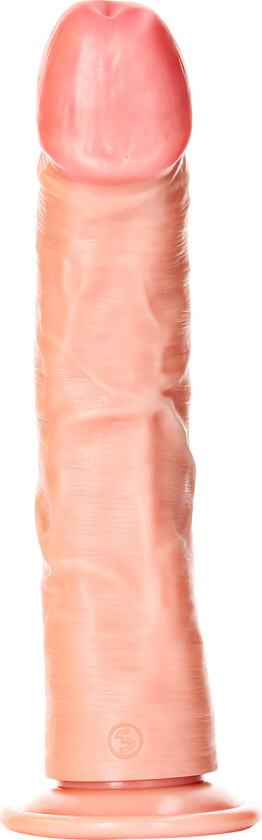 RealRock: Curved Realistic Dildo, 25.5 cm, lys
