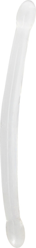 RealRock: Crystal Clear Non Realistic Double Dildo, 42 cm