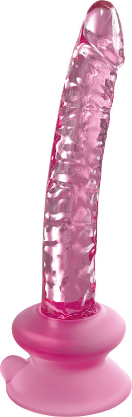 Icicles: No. 86 Glassdildo med Sugekopp, rosa