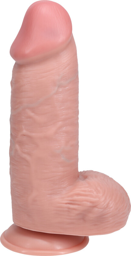 RealRock: Extra Thick Realistic Dildo, 20 cm, lys