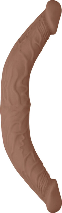 RealRock Skin: Double Dong, 36 cm, brun