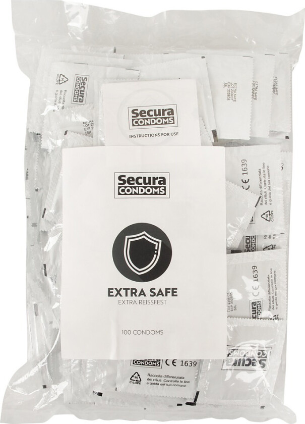 Secura: Extra Safe, Kondomer, 100 stk