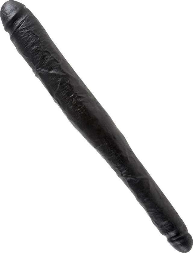 King Cock: Tapered Double Dildo, 41 cm, svart