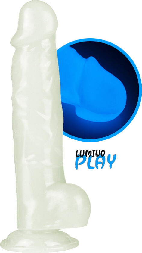 LoveToy: Lumino Play, Selvlysende Dildo, 22 cm