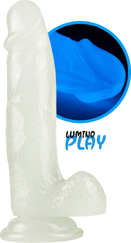 LoveToy: Lumino Play, Selvlysende Dildo, 19 cm