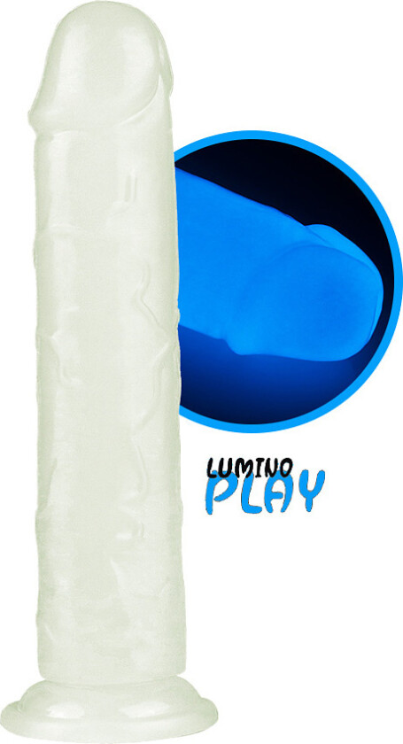 LoveToy: Lumino Play, Selvlysende Dildo, 21 cm