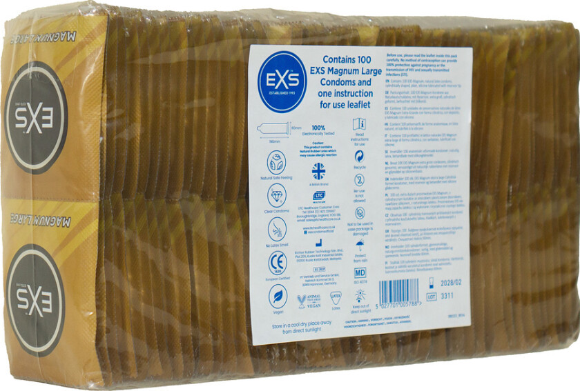 EXS Magnum Large: Kondomer, 100 stk