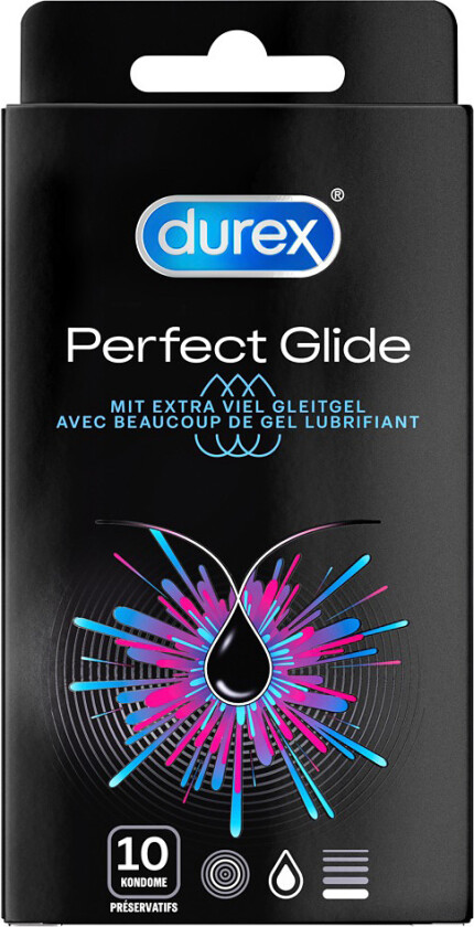 Durex: Perfect Glide Condoms, 10 stk