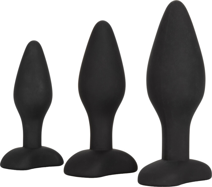 California Exotic: Silicone Anal Exerciser Kit, svart