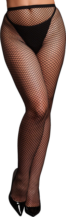 Le Désir: Panty with Small Fishnet Structure, One Size