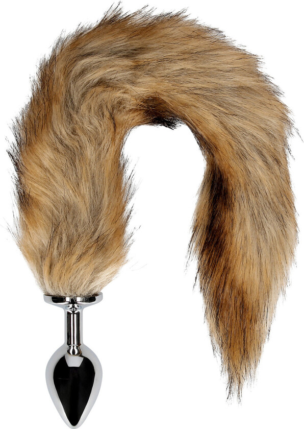 Ouch!: Fox Tail with Metal Butt Plug, brun