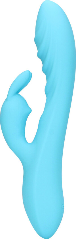 Loveline: Ribbed Ultra Soft Silicone Rabbit Vibrator