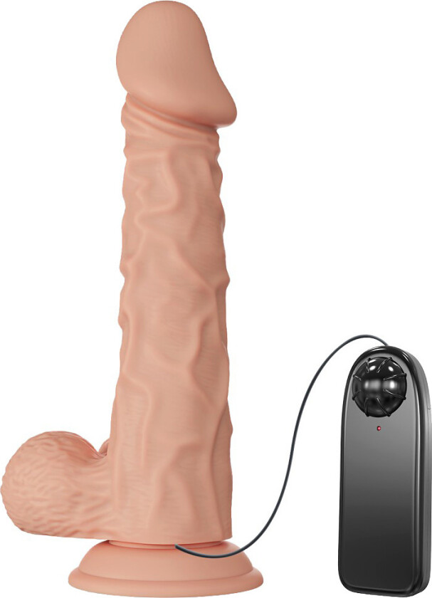 Beautiful Buraq: Glide & Slide-Skin Vibrating Dildo, 24 cm