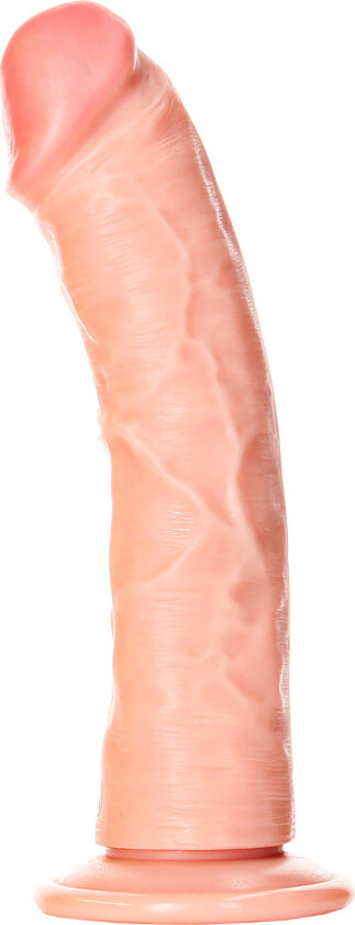 RealRock: Curved Realistic Dildo, 20.5 cm, lys