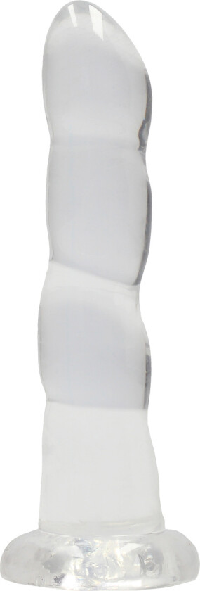 RealRock: Crystal Clear Non Realistic Dildo, 18 cm